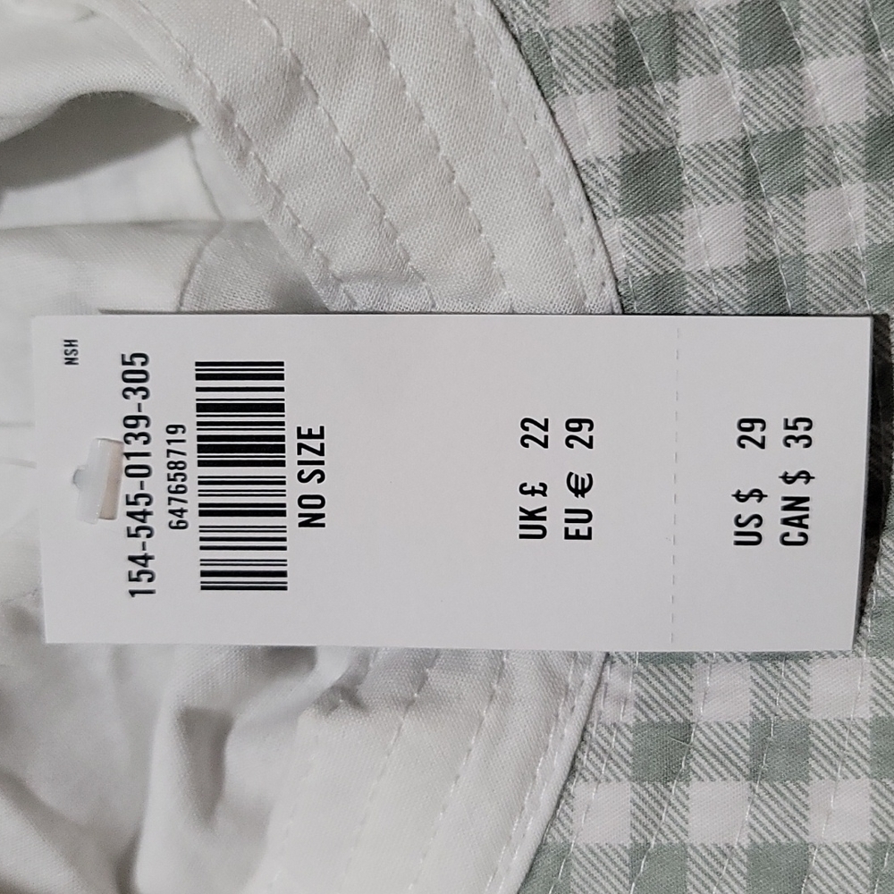 Abercrombie & Fitch Bucket Hat, Green and White, OS - Picture 5 of 5